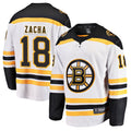 B.Bruins #18 Pavel Zacha Player Fanatics Breakaway White Home Hockey Jerseys