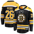 B.Bruins #26 Andrew Peeke Player Fanatics Home Breakaway Black Hockey Jerseys