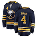 B.Sabres #4 Bowen Byram Player Fanatics Home Breakaway Navy Hockey Jerseys
