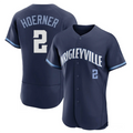 C.Cubs #2 Nico Hoerner Player Navy Home Limited Elite Stitched Baseball Jerseys