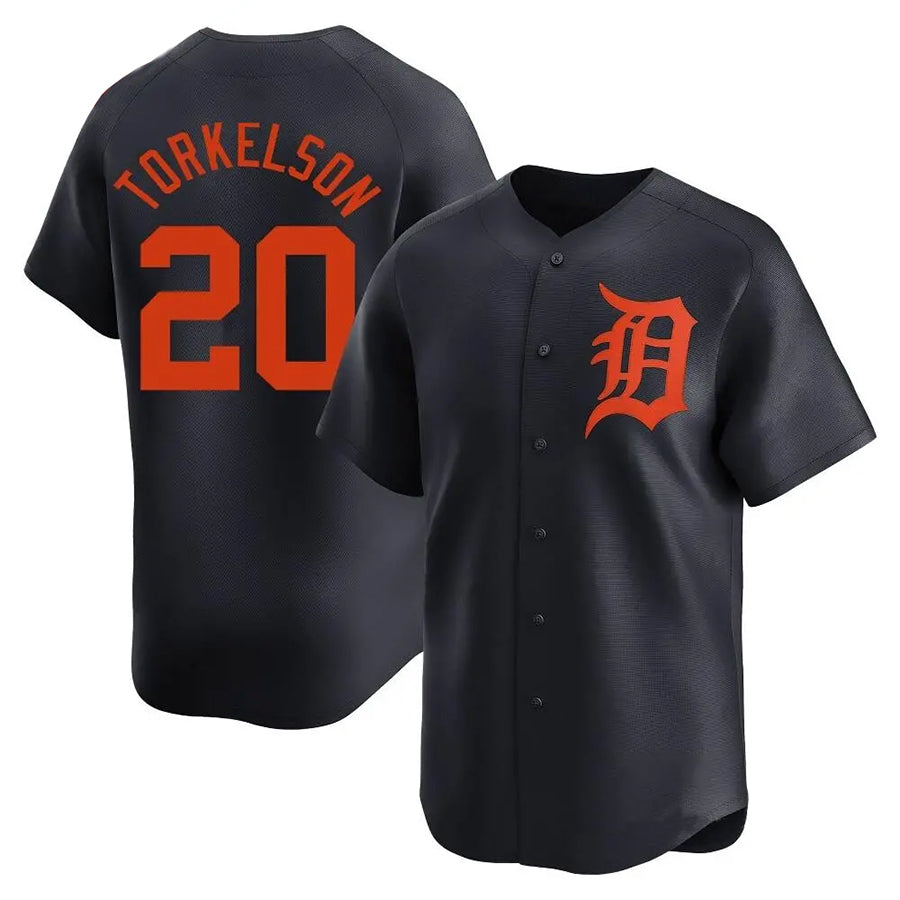 D.Tigers #20 Spencer Torkelson Player Navy Limited Baseball Jerseys