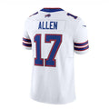 B.Bills #17 Josh Allen White Vapor F.U.S.E. Limited Player Jersey 篓C Home American Football Jerseys
