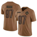 W.Commanders #97 Efe Obada Player Brown Salute To Service Limited Football Jerseys